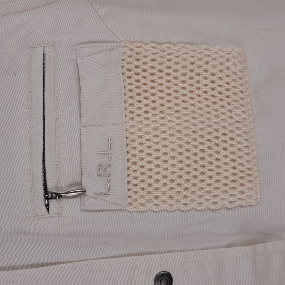 Lauren Ralp Lauren vintage button-up Khaki safari cargo utility SM Petite vest - Picture 3 of 7